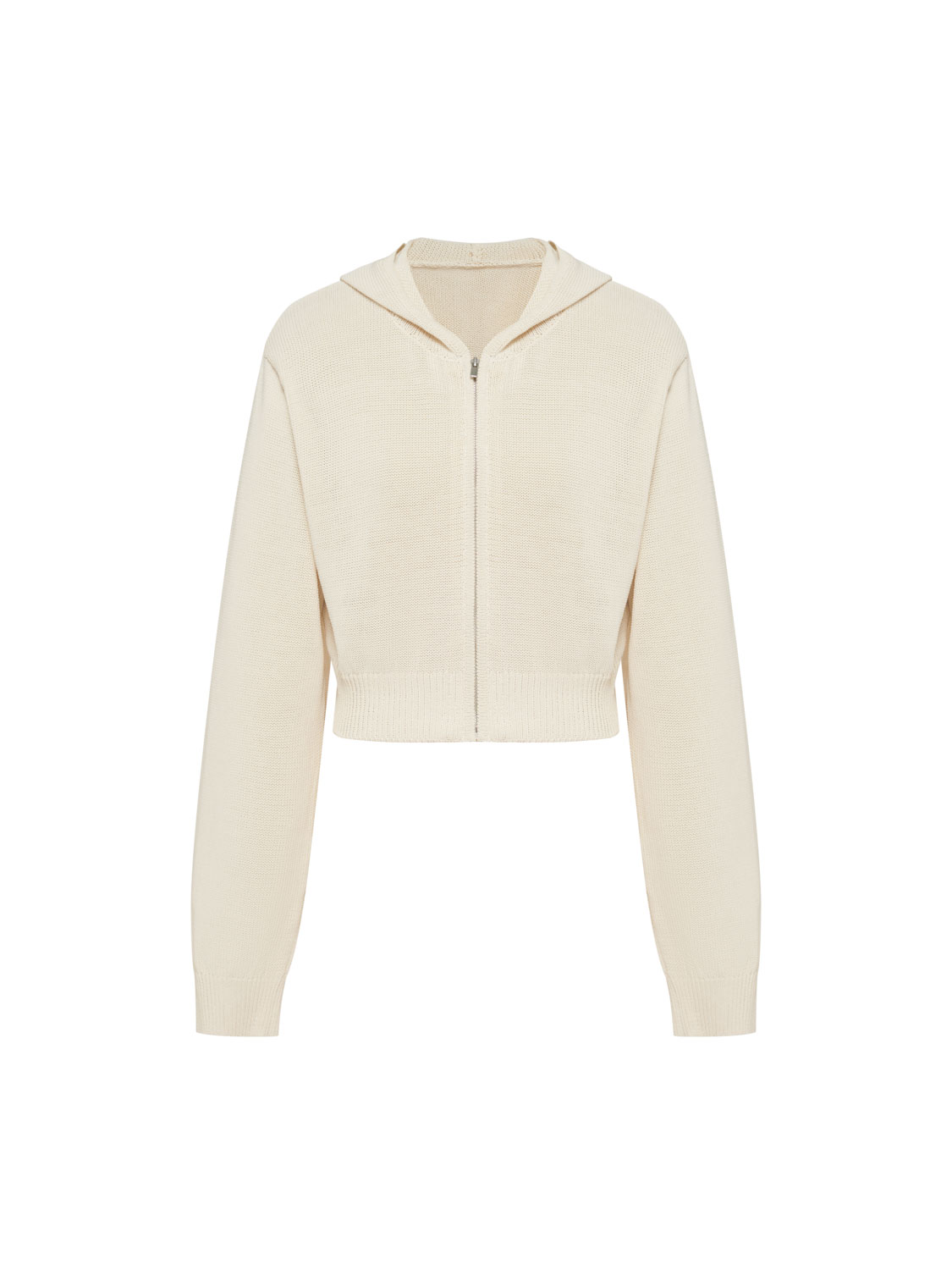Studio Doe - cooling yarn openwork hooded short jacket