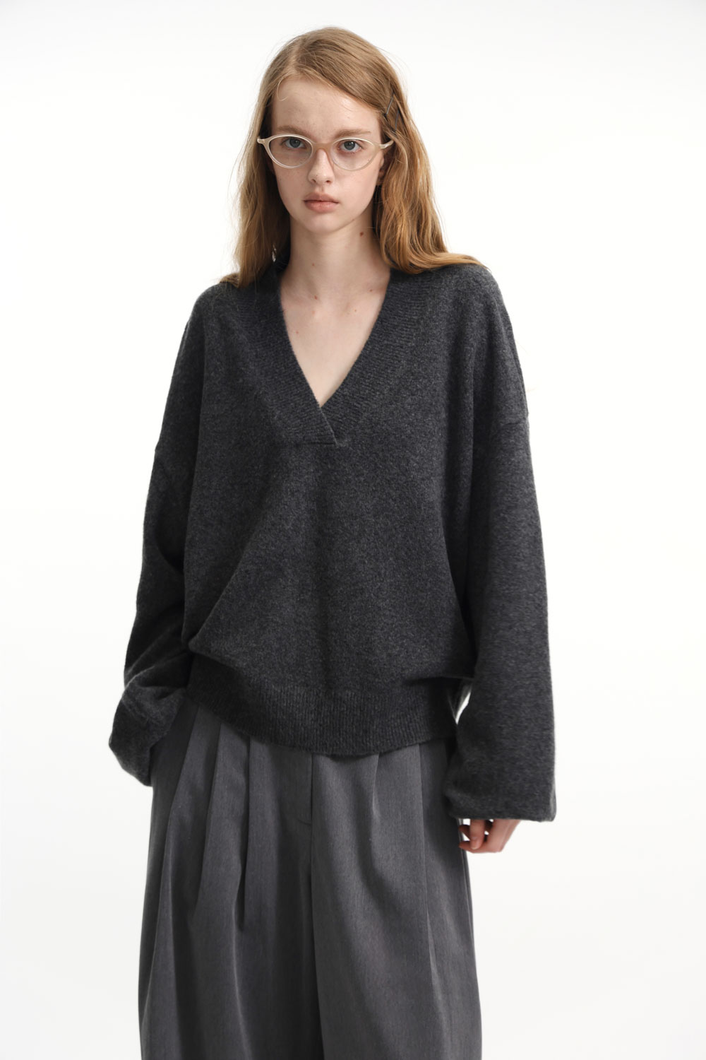 Studio Doe - V-neck Wide Sleeve Sweater