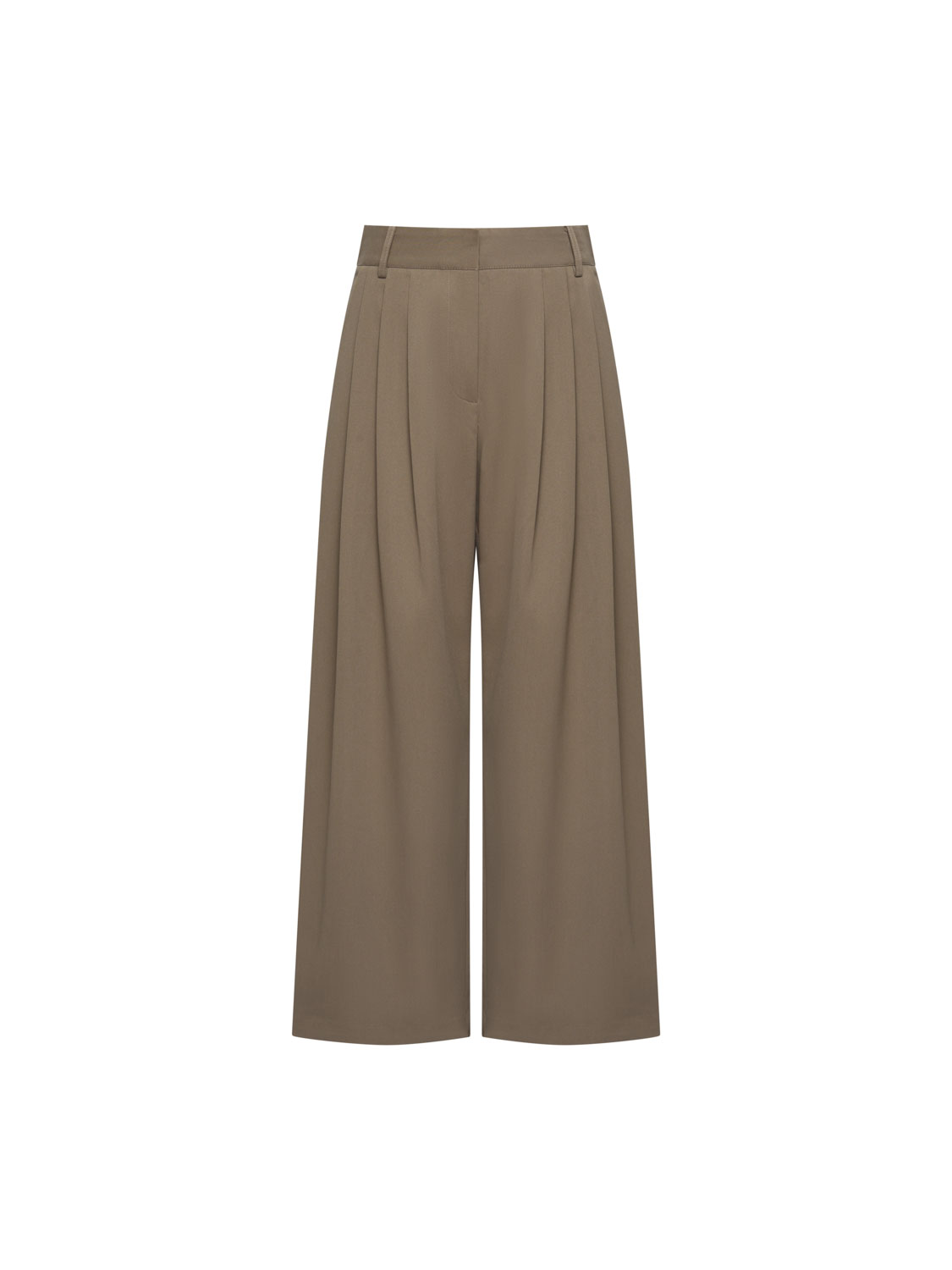 Studio Doe - Triple-Pleat Low-Rise Tailored Wide Pants 3.0