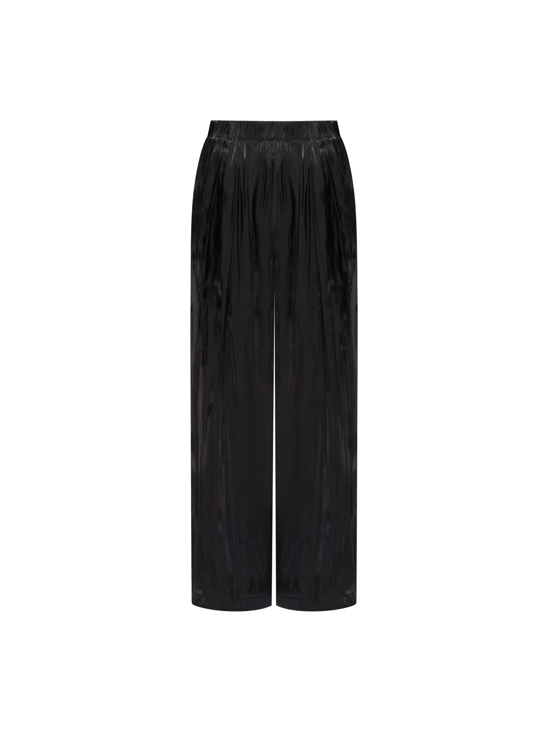 Studio Doe - rippled lightweight sheen pants - (black)