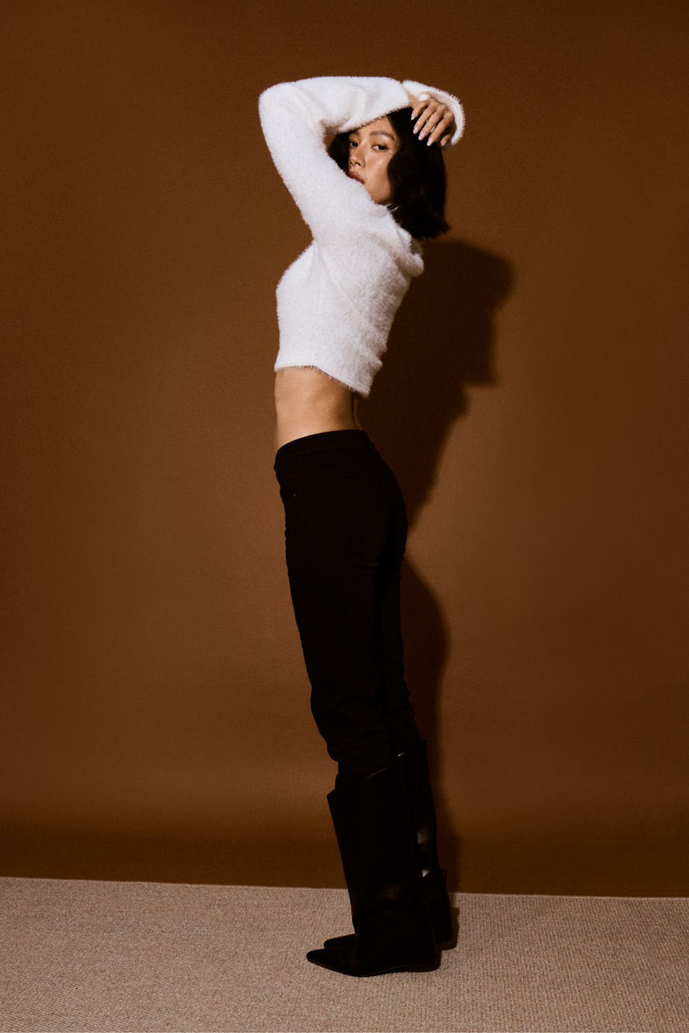 Studio Doe - Doe: Molly Soft Plush Turtleneck Cropped Sweater
