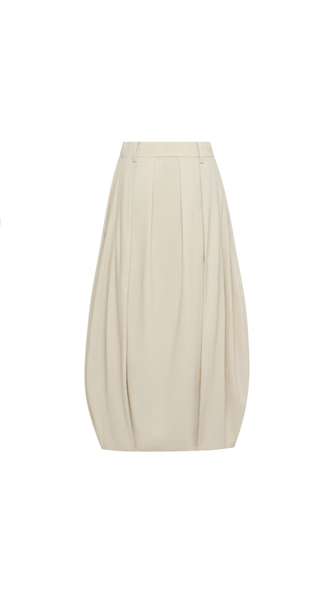 Studio Doe — Wide-pleat layered petal skirt