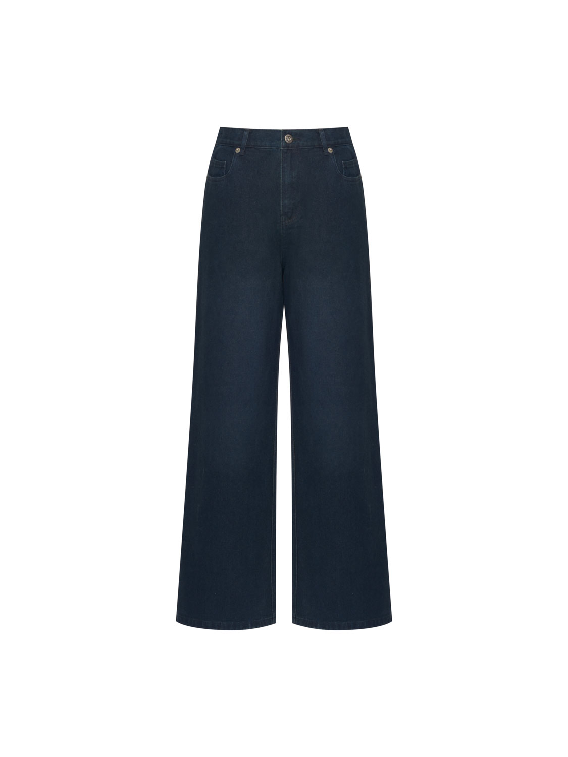 Studio Doe - washed H-shape denim pants - (deep mist blue)