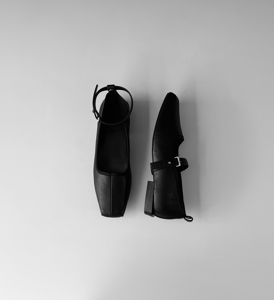 [Group-Buy Exclusive] Studio Doe - 3-Ways Square-Toe Metal Buckle Flats
