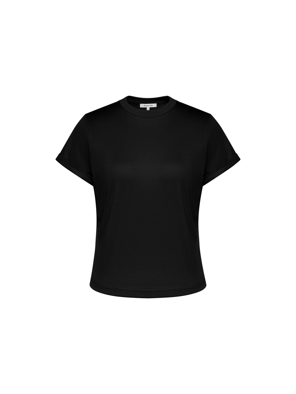 Studio Doe - Pima Cotton Minimal Stand-Collar Tee 2.0