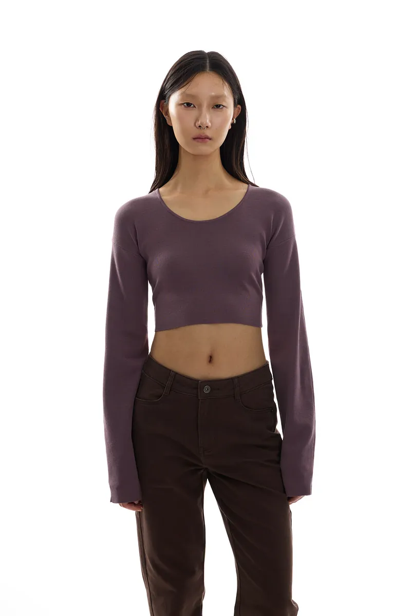 Studio Doe - Doe：Molly Reversible Curved Sleeve Knit Top