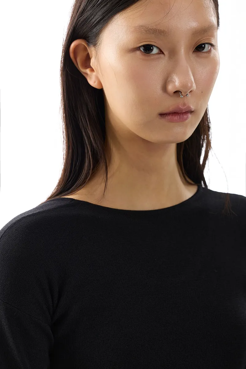 Studio Doe - Doe：Molly Reversible Curved Sleeve Knit Top