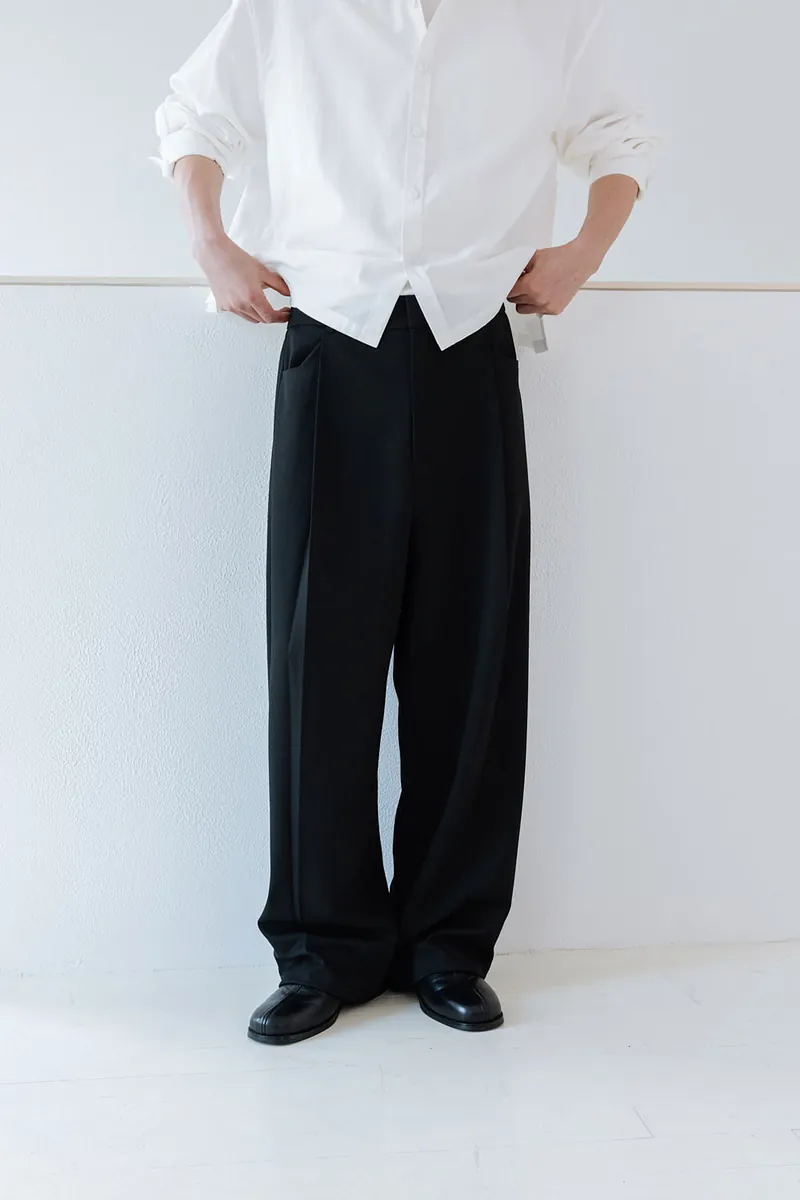 Studio Doe - Gender Free Wool-like Tuck Trousers