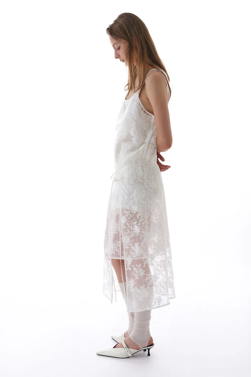 Studio Doe - Lace Embroidered Tie Skirt