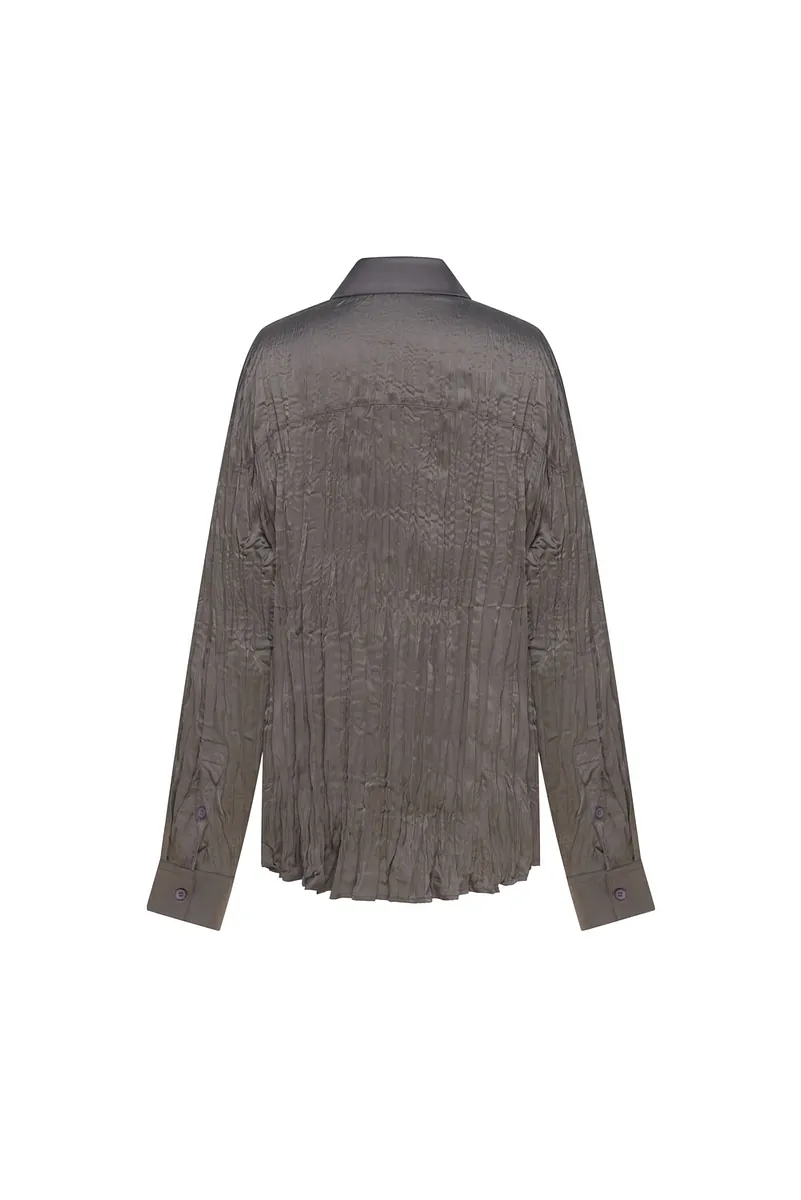 Studio Doe - Satin Pleated Shirt
