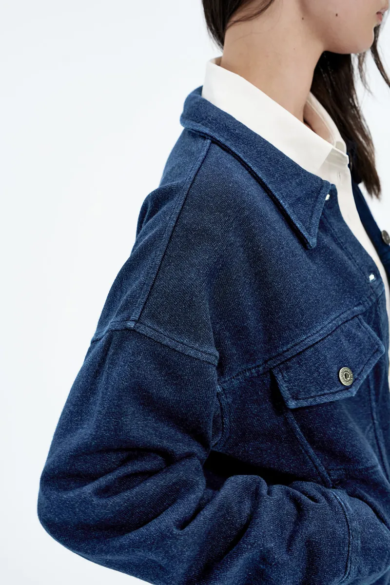 Studio Doe - Knit Denim Cropped Jacket