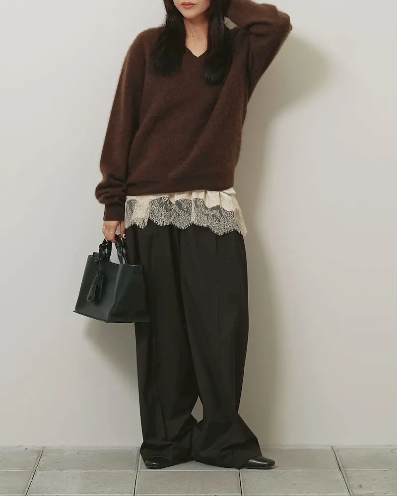 [PRE-ORDER] TODAYFUL - Woolcashmere Vneck Knit
