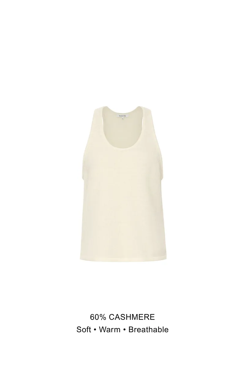Studio Doe - Cashmere Light Knit Tank Top
