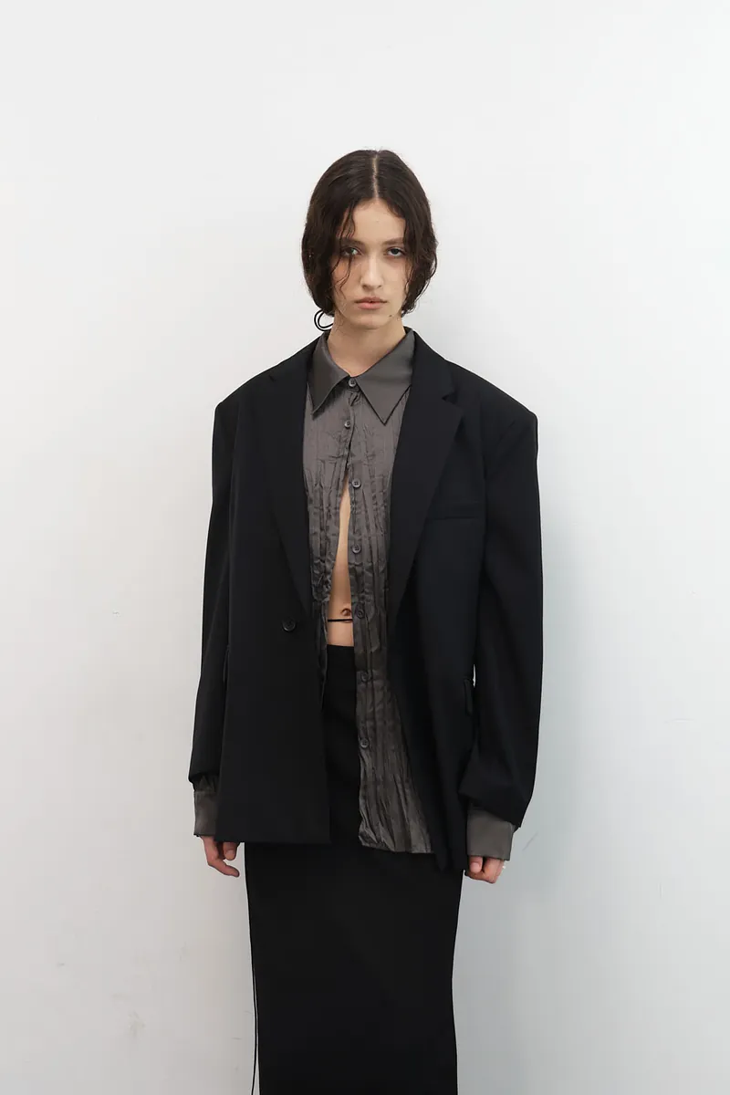 Studio Doe - Satin Pleated Shirt