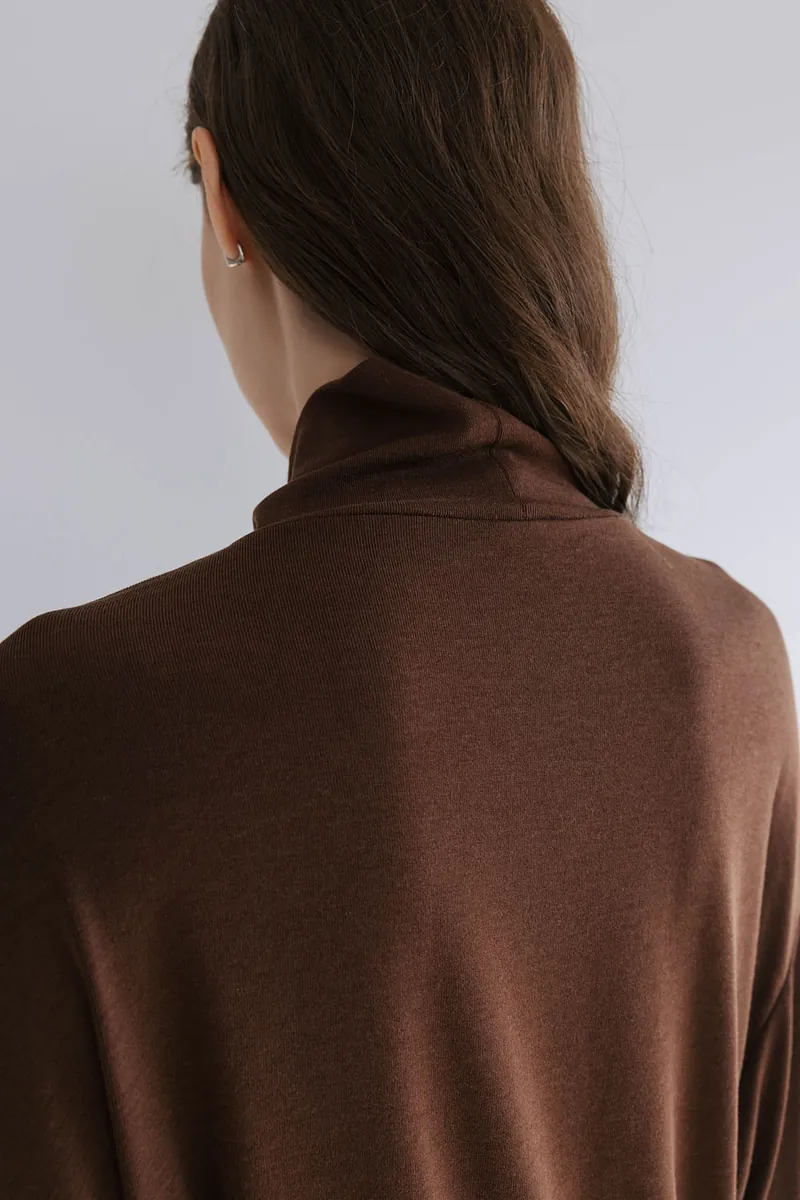 Studio Doe - Puff-sleeve Turtleneck Pullover