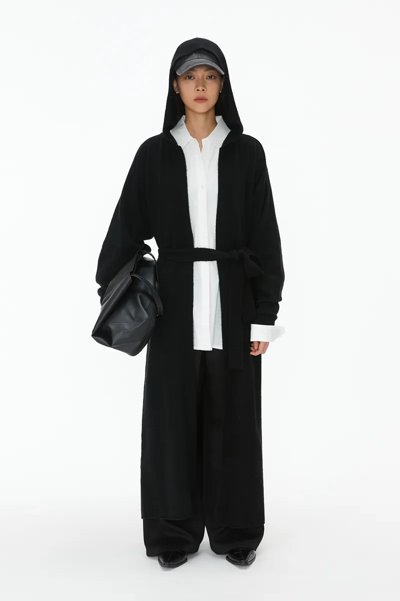 Studio Doe - Knit Puff Sleeve Long Coat