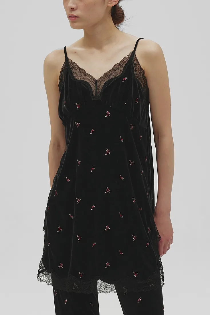 [PRE-ORDER] TODAYFUL - Petit Flower Velour Tunic