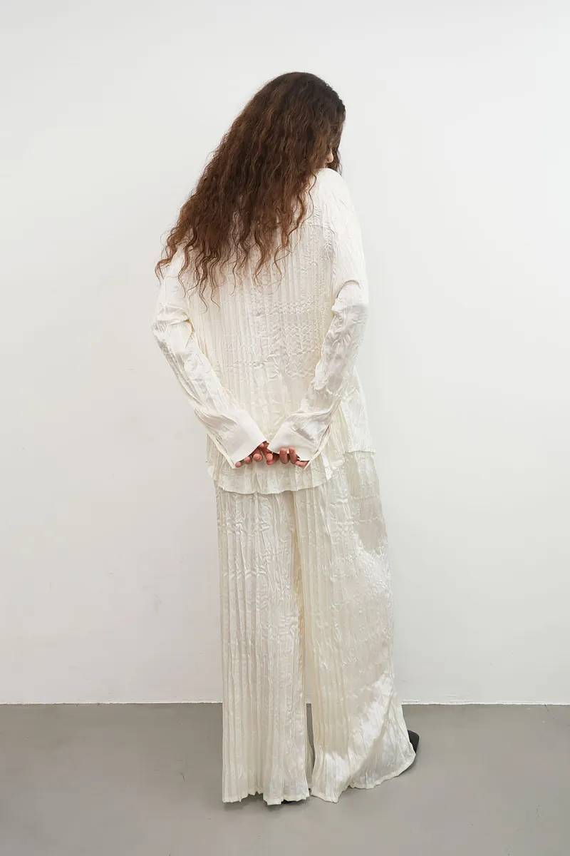 Studio Doe - Satin Pleated Shirt