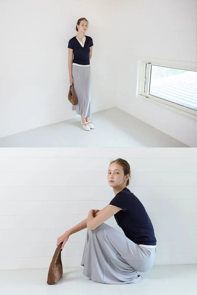 Studio Doe - Asymmetrical Knit Skirt