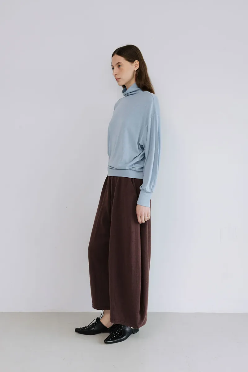Studio Doe - Puff-sleeve Turtleneck Pullover