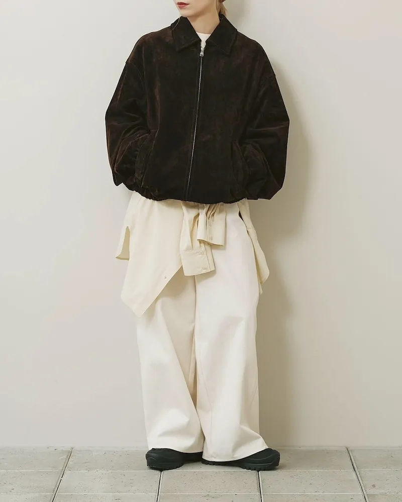[PRE-ORDER] TODAYFUL - Suede Zip Blouson