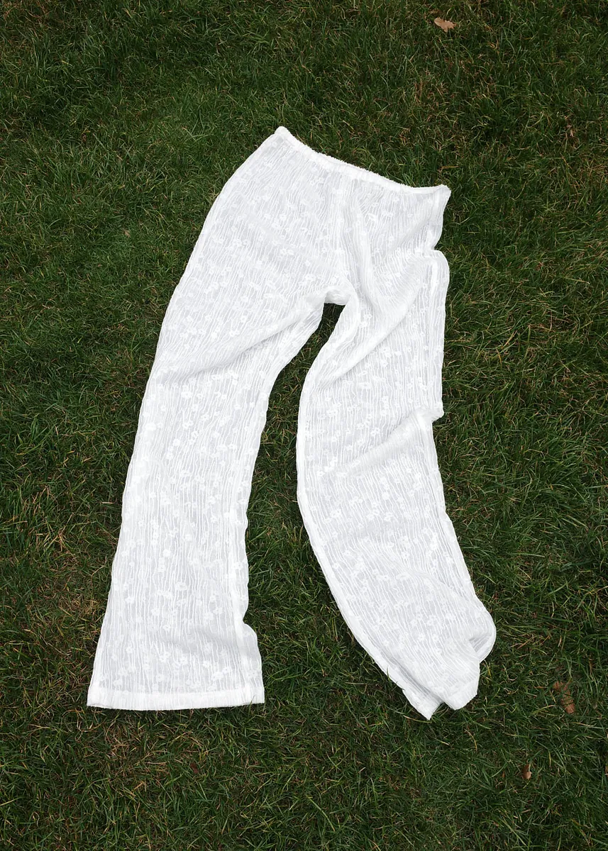Studio Doe - Floral Pattern Sheer Easy Pants