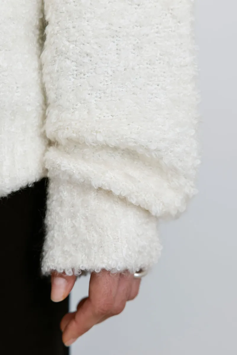 Studio Doe - Fluffy Wool V-Neck Loose Sweater
