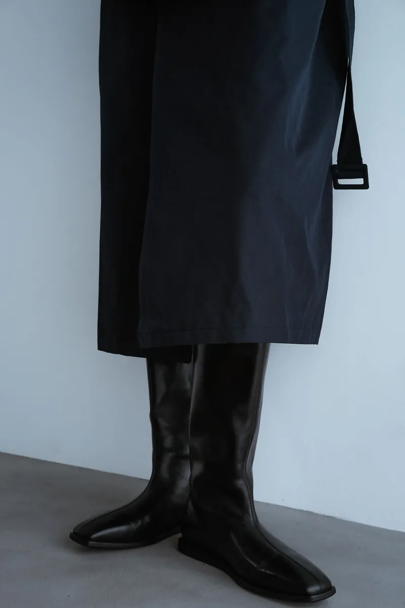 Studio Doe - Leather Square Toe Straight Boots