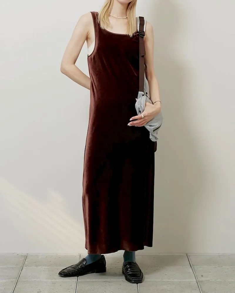 TODAYFUL - Velour Pencil Dress