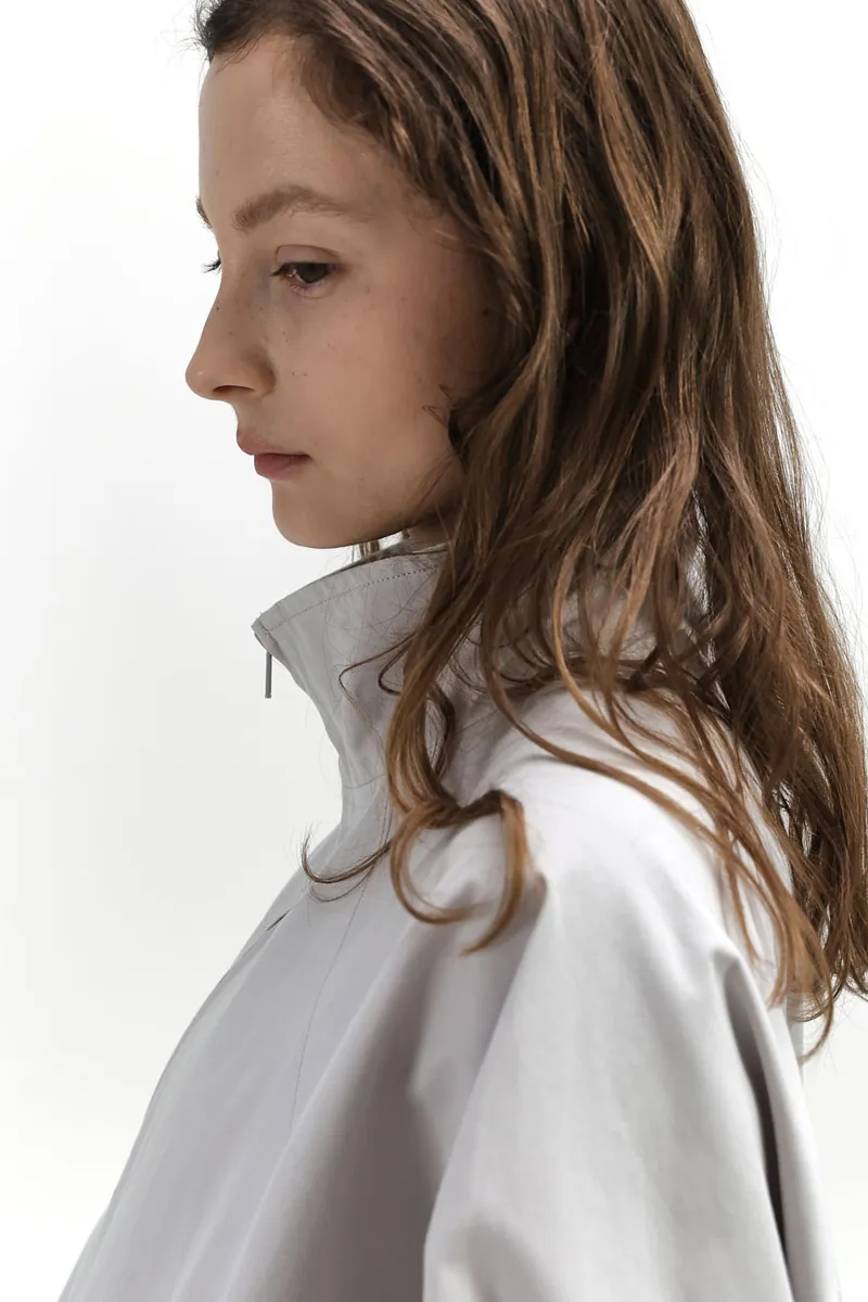 Studio Doe - Raglan Sleeve Stand Collar Oversized Jacket