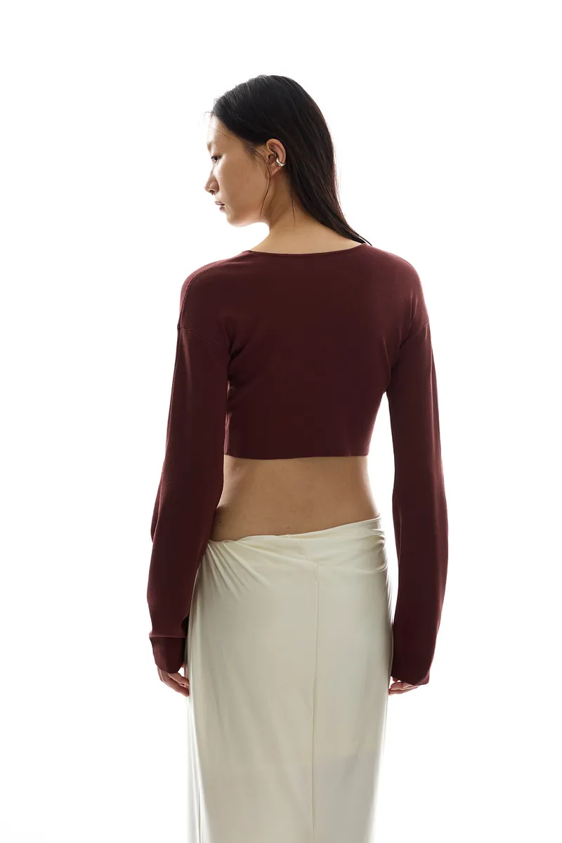 Studio Doe - Doe：Molly Reversible Curved Sleeve Knit Top