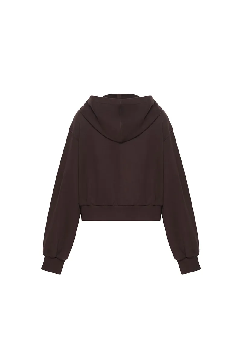 Studio Doe - Fleece Cropped Zip Hoodie