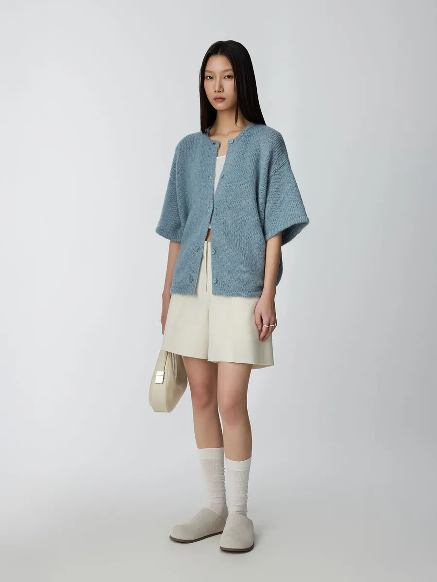 Studio Doe - Textured Stretch Knee-Length Trousers
