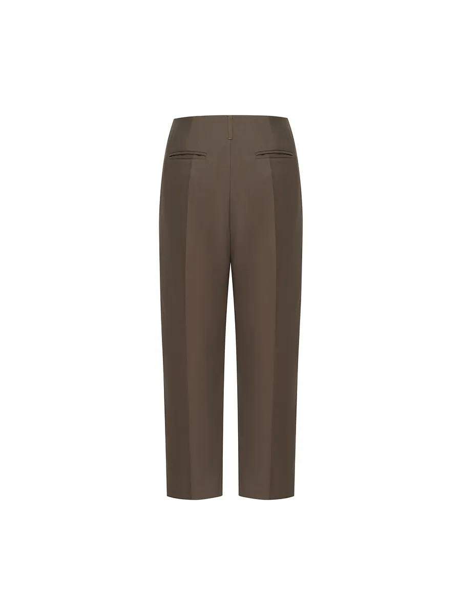 Studio Doe - Mid-Rise Tapered Cropped Trousers
