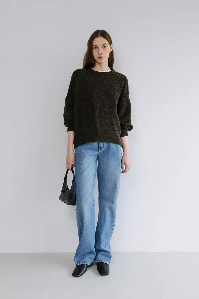 Studio Doe - Crew Neck Curved Sleeve Sweater