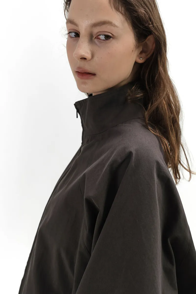 Studio Doe - Raglan Sleeve Stand Collar Oversized Jacket