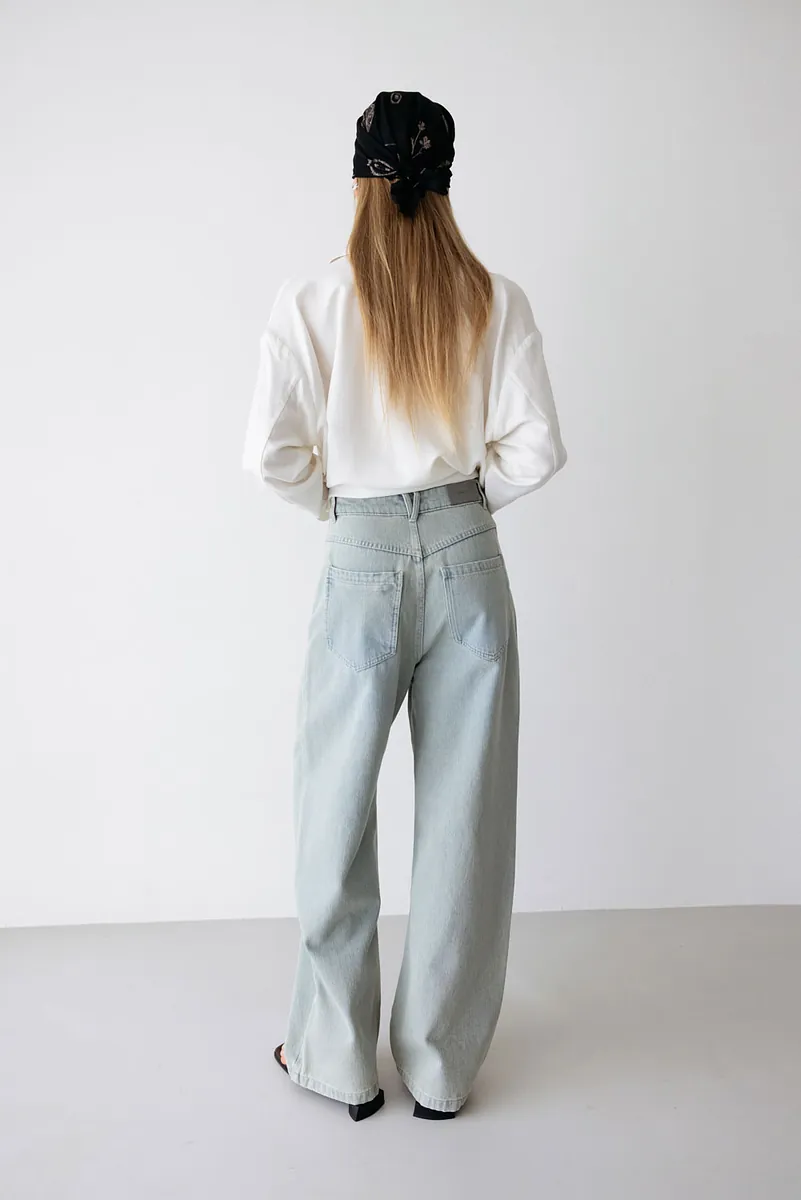Studio Doe - Washed Low-Crotch Baggy Jeans