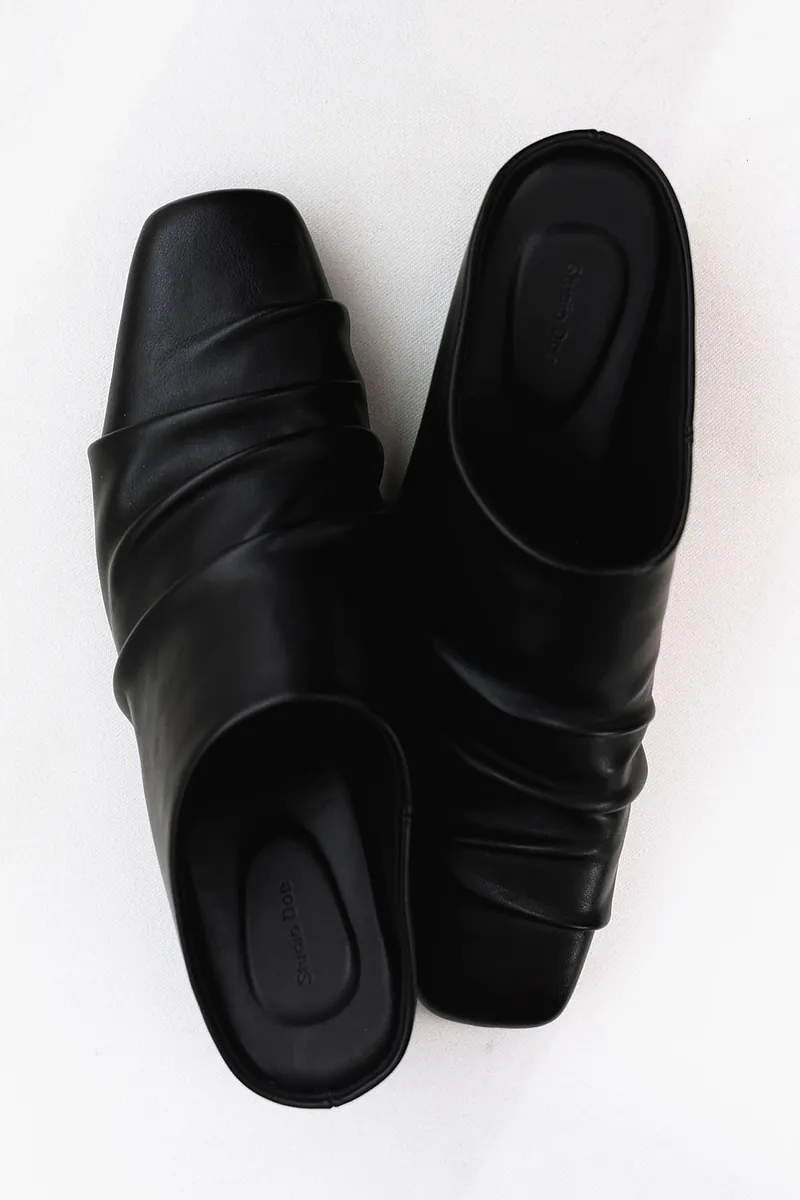 Studio Doe - Pleated Heeled Slippers