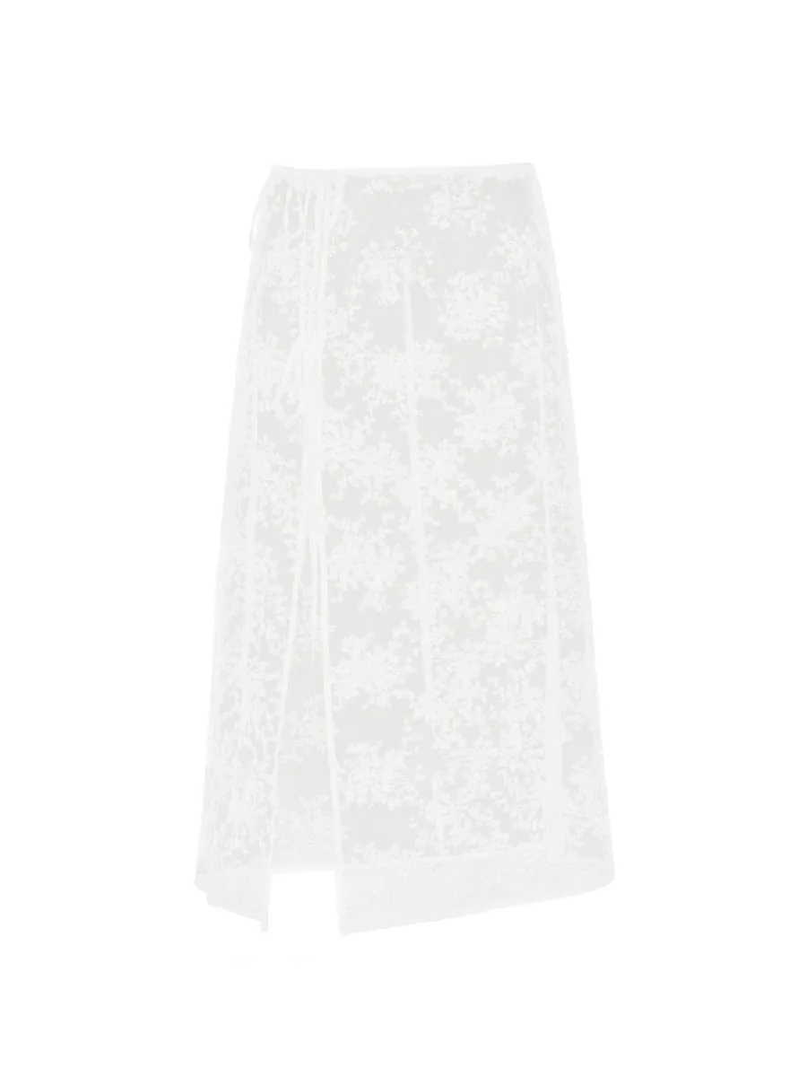 Studio Doe - Lace Embroidered Tie Skirt