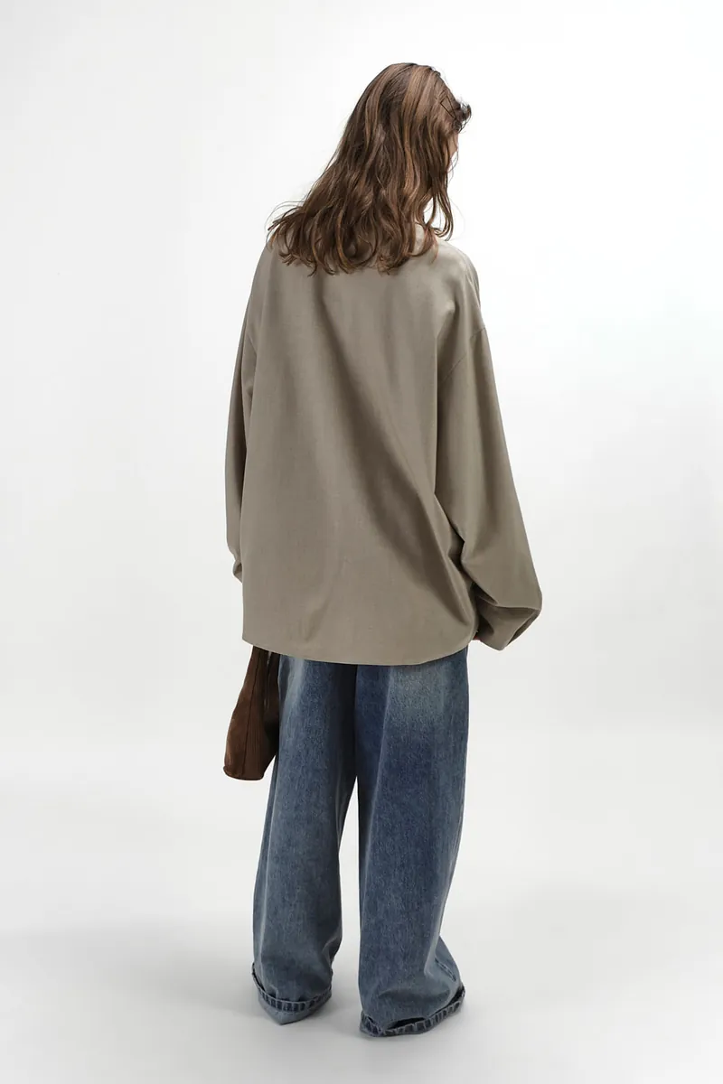 Studio Doe - Tie-Detail Brushed Wrinkle-Resistant Shirt