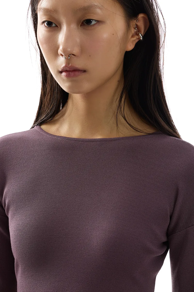 Studio Doe - Doe：Molly Reversible Curved Sleeve Knit Top