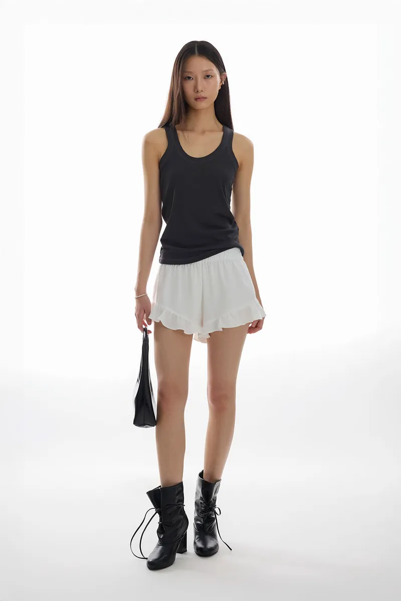 Doe：Molly Ruffle A-line Shorts
