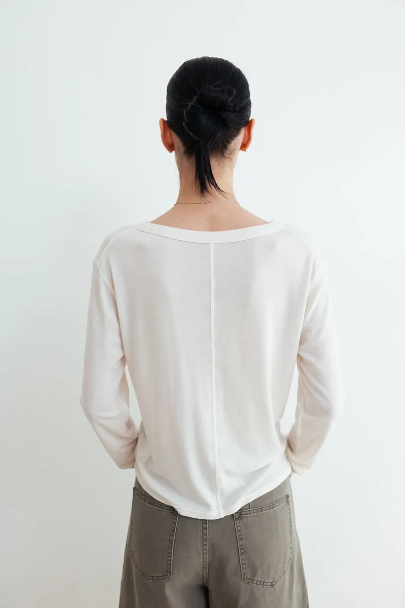 Studio Doe - Premium Tencel Wide Neck Knit Top