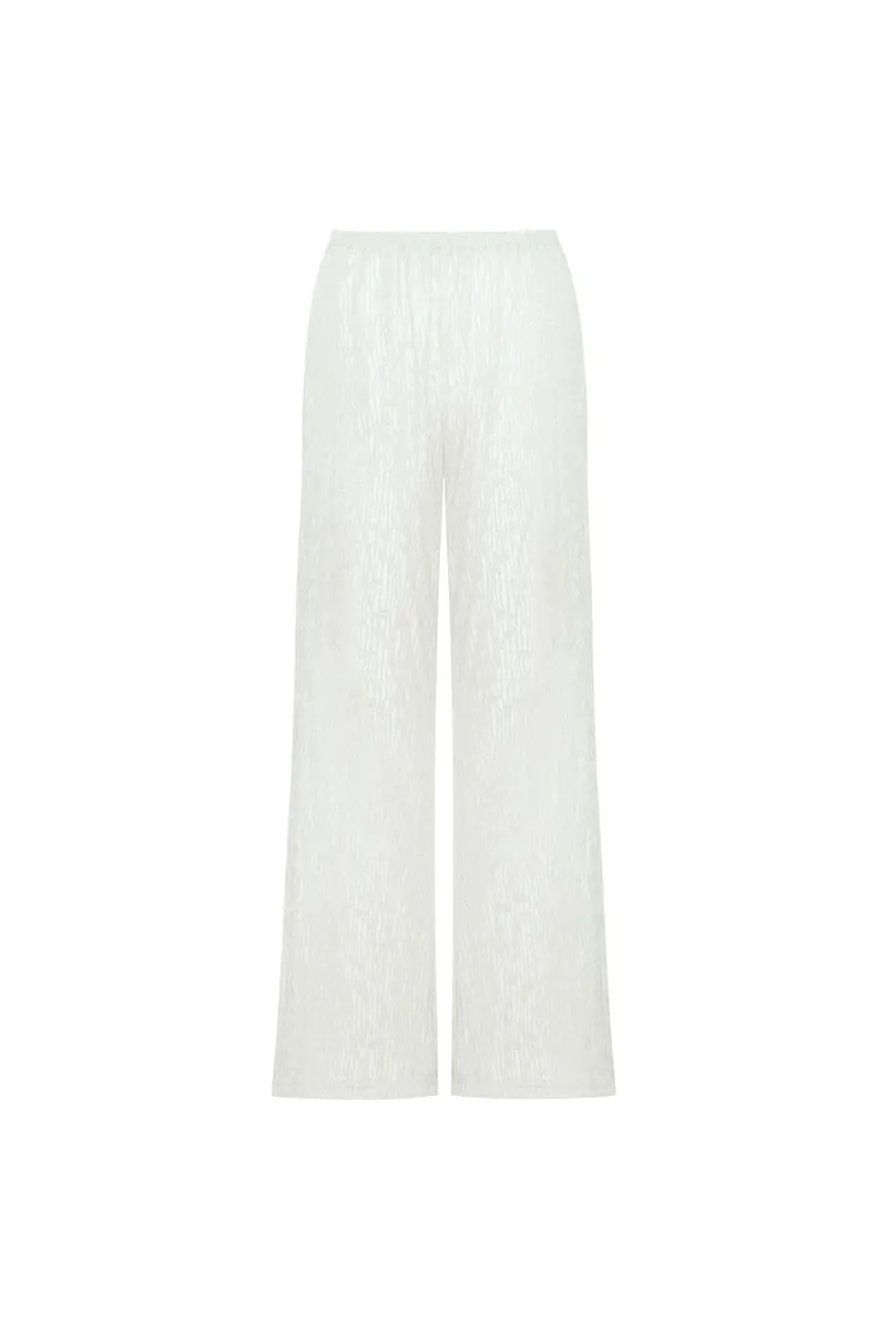 Studio Doe - Floral Pattern Sheer Easy Pants