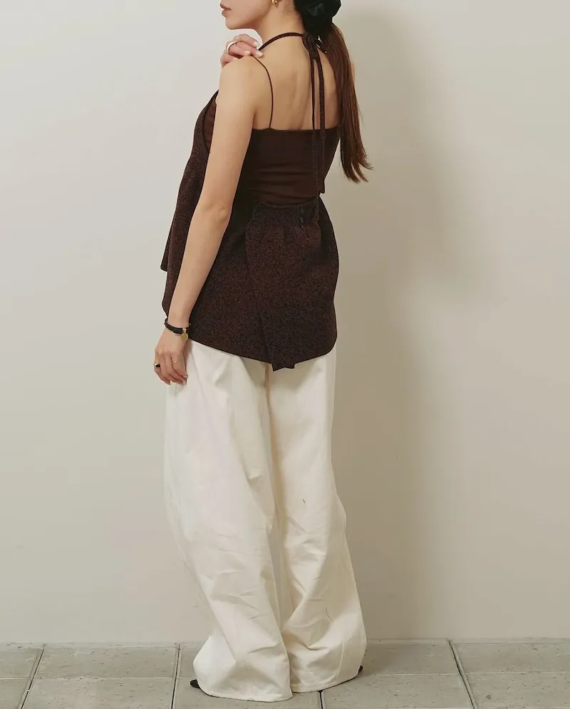 [PRE-ORDER] TODAYFUL - Halterneck Peplum Knit