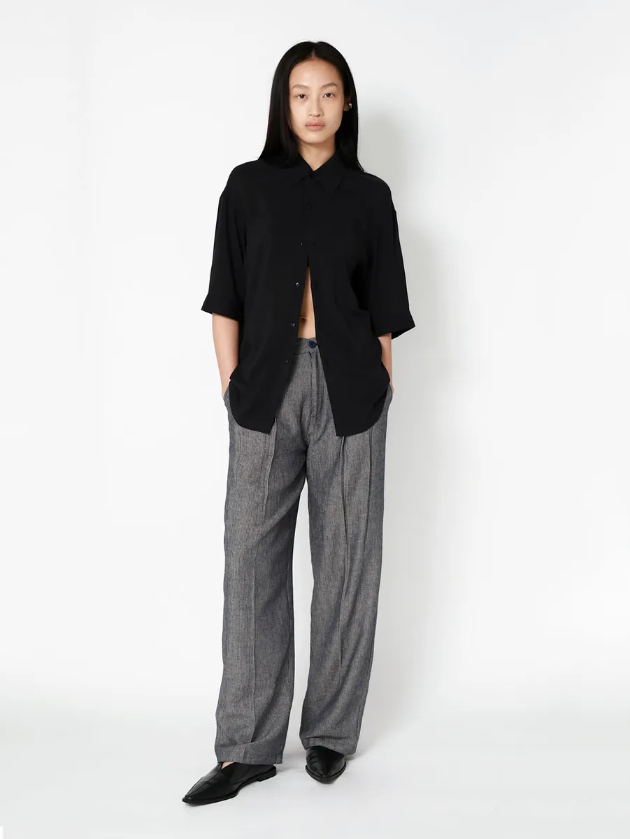 Studio Doe - Gender Free Striped Cotton Linen Easy Pants