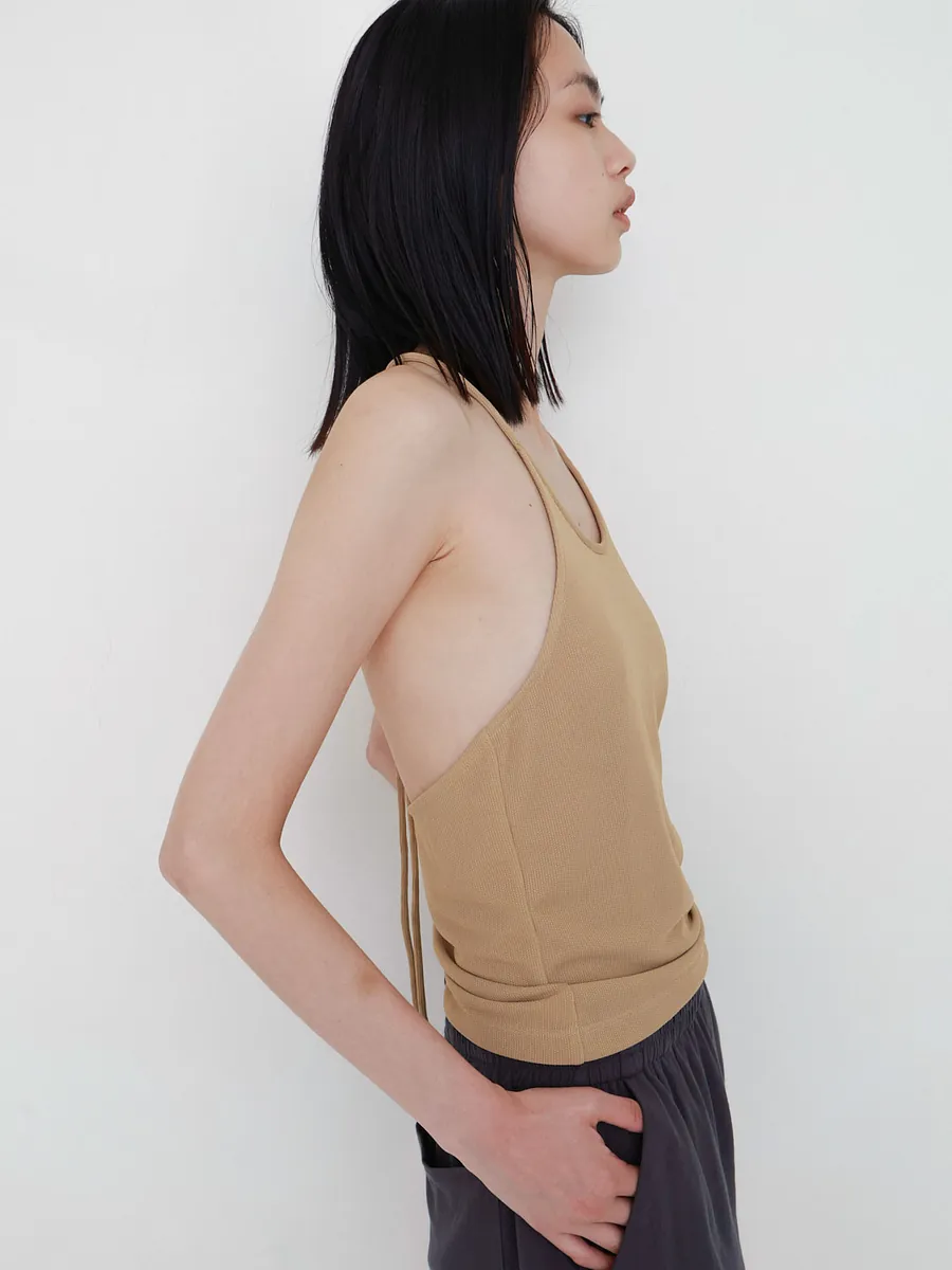 Studio Doe - Piped Layering Halter Tank Top