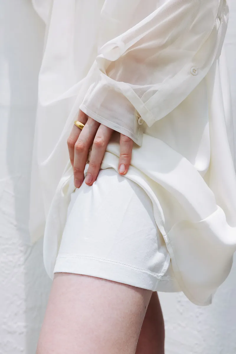Studio Doe - Matte Satin Wave Mini Skirt