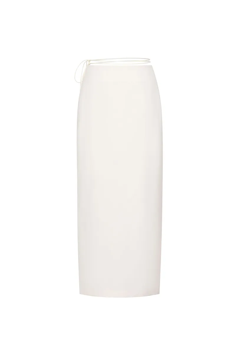 Studio Doe - Adjustable Tie Slit Straight Skirt