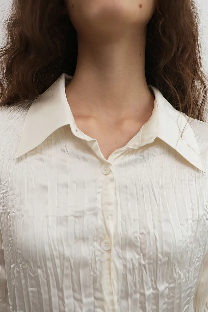 Studio Doe - Satin Pleated Shirt